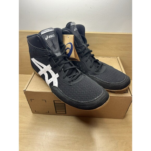NEW ASICS Wrestling Shoes MATFLEX 7 1081A051.001 Black / White Gum Sole Men 14 main image 3